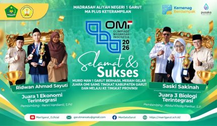 Siswa MAN 1 Garut meraih juara OMI Kemenag 2026 tingkat Kabupaten Garut