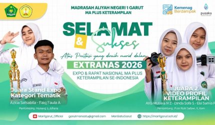 Siswa MAN 1 Garut meraih prestasi dalam EXTRANAS 2026
