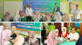 MAN 5 Garut bersama UPT Puskesmas Cibatu melaksanakan pemeriksaan kesehatan gratis bagi siswa kelas 10 dan guru.
