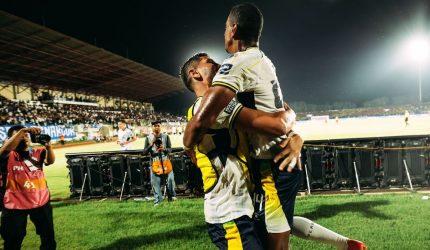 PERSIB merayakan kemenangan 2-1 atas Persijap Jepara pada Super League 2026/2027