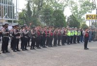 pengamanan pertandingan Persib vs Persija di Kabupaten Garut, Sabtu, 12 September 2026.