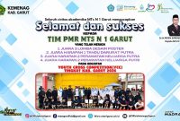 Tim PMR MTsN 1 Garut meraih empat prestasi dalam Youth Cross Competition (YCC) tingkat Kabupaten Garut 2026.
