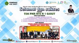 Tim PMR MTsN 1 Garut meraih empat prestasi dalam Youth Cross Competition (YCC) tingkat Kabupaten Garut 2026.