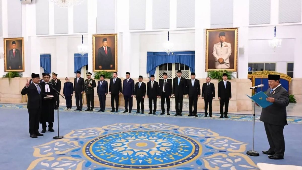 Suahasil Nazara dilantik sebagai Menteri Keuangan menggantikan Purbaya Yudhi Sadewa pada 14 September 2026. (FB: Kementerian Sekretariat Negara RI)