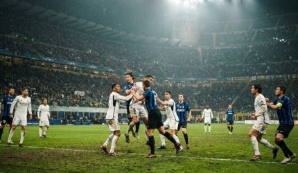 Ilustrasi Real Madrid vs Inter Milan di Liga Champions 2026