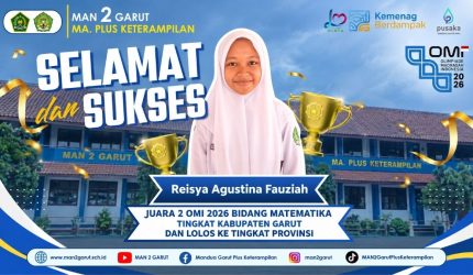 Reisya Agustina Fauziah dari MAN 2 Garut meraih Juara 2 OMI 2026 bidang Matematika