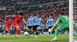 Pertandingan Korea Selatan vs Uruguay dalam laga persahabatan internasional FIFA Matchday di Seoul World Cup Stadium, Seoul, Senin (28/9/2026) (ilustrasi)