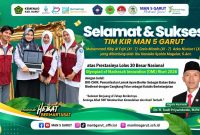 Tim KIR MAN 5 Garut yang terdiri atas Muhammad Rifqi Al Fajri, Greis Minola, dan Azka Nisrina I berhasil lolos 30 besar nasional Olympiad of Madrasah Innovation (OMI) Riset 2026 melalui penelitian BIO-CHIK