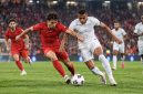 Ilustrasi pertandingan Turki vs Prancis dalam UEFA Nations League 2026/2027 setelah Prancis menang 1-0 melalui gol Kylian Mbappe