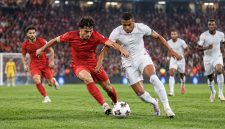 Ilustrasi pertandingan Turki vs Prancis dalam UEFA Nations League 2026/2027 setelah Prancis menang 1-0 melalui gol Kylian Mbappe