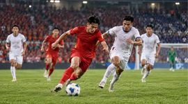 pertandingan Vietnam vs Filipina pada FIFA ASEAN Cup 2026 di Stadion Si Jalak Harupat.(Ilustrasi)