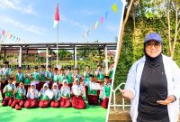 Atlet Al Mashduqi Invincible Swimsquad berlaga dalam Kejuaraan Renang Antar Pelajar Piala Kadisdik Garut Satu 2026 di Kolam Renang Talaga Bodas SOR RAA Adiwidjaya, Garut.