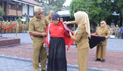 Pelepasan kontingen atlet Garut menuju PESONAS II 2026 di Kupang