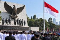 Upacara peringatan Hari Kesaktian Pancasila di Monumen Pancasila Sakti, Jakarta, Kamis (1/10/2026). (Ilustrasi Warta Garut)