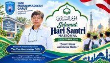 Ucapan Hari Santri Nasional 22 Oktober 2026 dari Kepala SMK Muhammadiyah Garut, Yan Yan Hermawan, S.Pd.I.