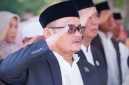 Wakil Ketua DPRD Kabupaten Garut, H. Subhan Fahmi, mengikuti upacara peringatan Hari Santri Nasional 2026 di Alun-Alun Garut, 22 Oktober 2026.