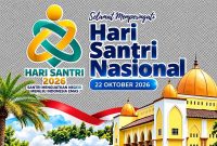 Rektor Universitas Garut, Dr. Irfan Nabhani, S.E., M.T., menyampaikan pesan tentang peran santri dalam membangun masyarakat berkarakter, berpengetahuan, dan berkemajuan.
