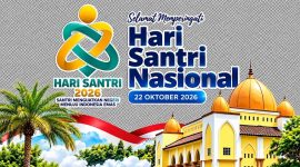 Rektor Universitas Garut, Dr. Irfan Nabhani, S.E., M.T., menyampaikan pesan tentang peran santri dalam membangun masyarakat berkarakter, berpengetahuan, dan berkemajuan.