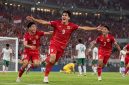 Timnas Indonesia merayakan kemenangan atas Bangladesh pada laga Grup A FIFA ASEAN Cup 2026 di SUGBK, Jakarta, 1 Oktober 2026. (Ilustrasi Warta Garut)