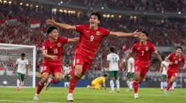 Timnas Indonesia merayakan kemenangan atas Bangladesh pada laga Grup A FIFA ASEAN Cup 2026 di SUGBK, Jakarta, 1 Oktober 2026. (Ilustrasi Warta Garut)