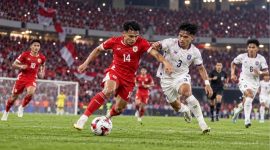 Timnas Indonesia menghadapi Thailand dalam final FIFA ASEAN Cup 2026 di Stadion Utama Gelora Bung Karno, Jakarta, Senin, 5 Oktober 2026.