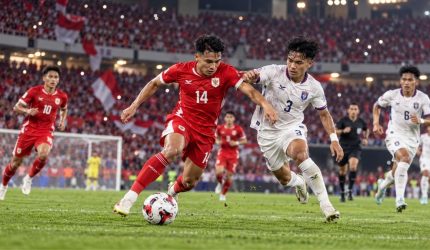 Timnas Indonesia menghadapi Thailand di final FIFA ASEAN Cup 2026 di SUGBK