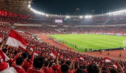 Suporter memenuhi GBK menjelang final Indonesia vs Thailand