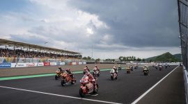Ilustrasi persaingan MotoGP di Sirkuit Internasional Pertamina Mandalika, Lombok, Nusa Tenggara Barat, menjelang Sprint Race Sabtu, 10 Oktober 2026. Foto: dokumentasi sesuai sumber.