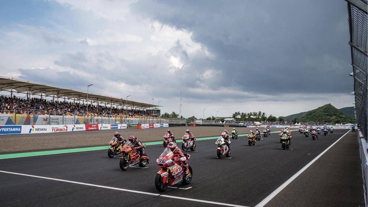 Ilustrasi persaingan MotoGP di Sirkuit Internasional Pertamina Mandalika, Lombok, Nusa Tenggara Barat, menjelang Sprint Race Sabtu, 10 Oktober 2026. Foto: dokumentasi sesuai sumber.