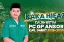 Kaka Hifaz Umar, kader Gerakan Pemuda Ansor sekaligus penggerak pemuda Garut, menjelang Konfercab GP Ansor Kabupaten Garut.