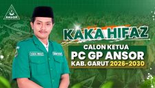 Kaka Hifaz Umar, kader Gerakan Pemuda Ansor sekaligus penggerak pemuda Garut, menjelang Konfercab GP Ansor Kabupaten Garut.