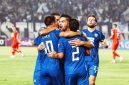 Balsa Sekulic merayakan gol dalam kemenangan Persib Bandung 2-0 atas Melbourne Victory pada pertandingan Grup E AFC Champions League Two di Stadion Si Jalak Harupat, Kabupaten Bandung, Rabu (28/10/2026). Foto: Web resmi Persib 