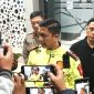 Kapolres Garut AKBP Niko N. Adi Putra menyampaikan keterangan terkait penangkapan tersangka dugaan penembakan seorang pelajar menggunakan airgun di Kecamatan Sukawening, Kabupaten Garut. Minggu (11/10/2026). Foto: Dokumentasi Polres Garut.