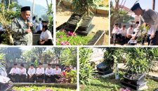 Santri Al Mashduqi IIBS Garut mengikuti ziarah ke makam para pendahulu untuk mengenang perjuangan ulama dan meneladani nilai pengabdian, Jumat (23/10/2026).