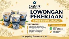 Lowongan kerja Osmanthus Tea untuk posisi Stand Booth Minuman di Garut Kota.