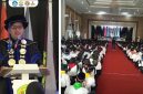 Mahasiswa baru Institut Pendidikan Indonesia Garut mengikuti Sidang Terbuka Senat dalam rangka PKKMB Tahun Akademik 2026/2027 di Graha Intan Balarea, Garut, 8 Oktober 2026.