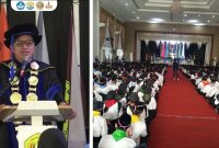 Mahasiswa baru Institut Pendidikan Indonesia Garut mengikuti Sidang Terbuka Senat dalam rangka PKKMB Tahun Akademik 2026/2027 di Graha Intan Balarea, Garut, 8 Oktober 2026.