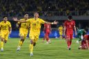 Timnas Malaysia merayakan kemenangan 6-0 atas Singapura pada laga terakhir Grup A FIFA ASEAN Cup 2026 di Stadion Si Jalak Harupat, Bandung, Kamis (1/10/2026).( Ilustrasi Warta Garut)