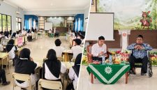 Ketua PDM Garut Dr. Agus Rahmat Nugraha memberikan materi pengenalan Muhammadiyah kepada mahasiswa baru IMDA Garut, Kamis (1/10/2026).