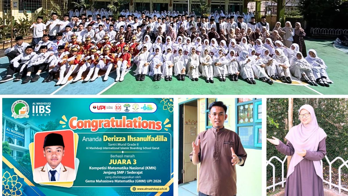 prestasi santri Al Mashduqi IIBS Garut di Kompetisi Matematika Nasional UPI 2026 dan Olimpiade PAI UIN Jakarta.