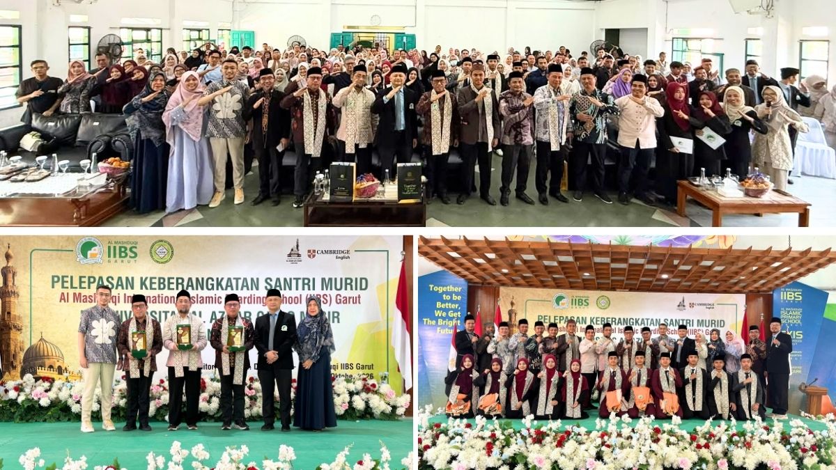 Sekretaris Ditjen Pesantren Kemenag RI melepas santri Al Mashduqi IIBS Garut yang melanjutkan studi ke Universitas Al-Azhar, Mesir.