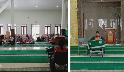 jamaah mengikuti pengajian Aisyiyah di masjid