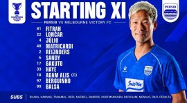 Grafis susunan pemain Persib Bandung untuk menghadapi Melbourne Victory pada matchday ketiga Grup E ACL Two 2026/2027, Rabu (28/10/2026).( Web resmi Persib)