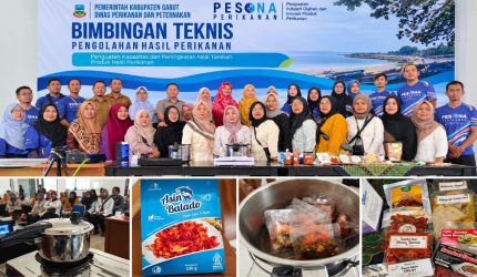 Pelatihan PESONA Perikanan Garut tentang pengawetan produk ikan dengan metode canning dan retort.