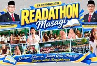 Kegiatan Readhaton Masagi menjadi bagian dari GELIS MASAGI untuk menumbuhkan budaya membaca di MTsN 1 Garut, Jumat (23/10/2026).