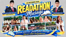 Kegiatan Readhaton Masagi menjadi bagian dari GELIS MASAGI untuk menumbuhkan budaya membaca di MTsN 1 Garut, Jumat (23/10/2026).
