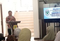 Komite Etik Bidang Hukum Yayasan Dharma Husada Insani Garut, H. Rudy Gunawan, S.H., M.H., memberikan keterangan terkait visitasi usulan pembukaan Fakultas Kedokteran Gigi IKKHG di Kampus 3, Selasa (13/10/2026).