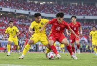 Timnas Malaysia merayakan kemenangan 1-0 atas Vietnam dalam perebutan tempat ketiga FIFA ASEAN Cup 2026 di SUGBK, Jakarta, 5 Oktober 2026.(Ilustrasi Warta Garut)