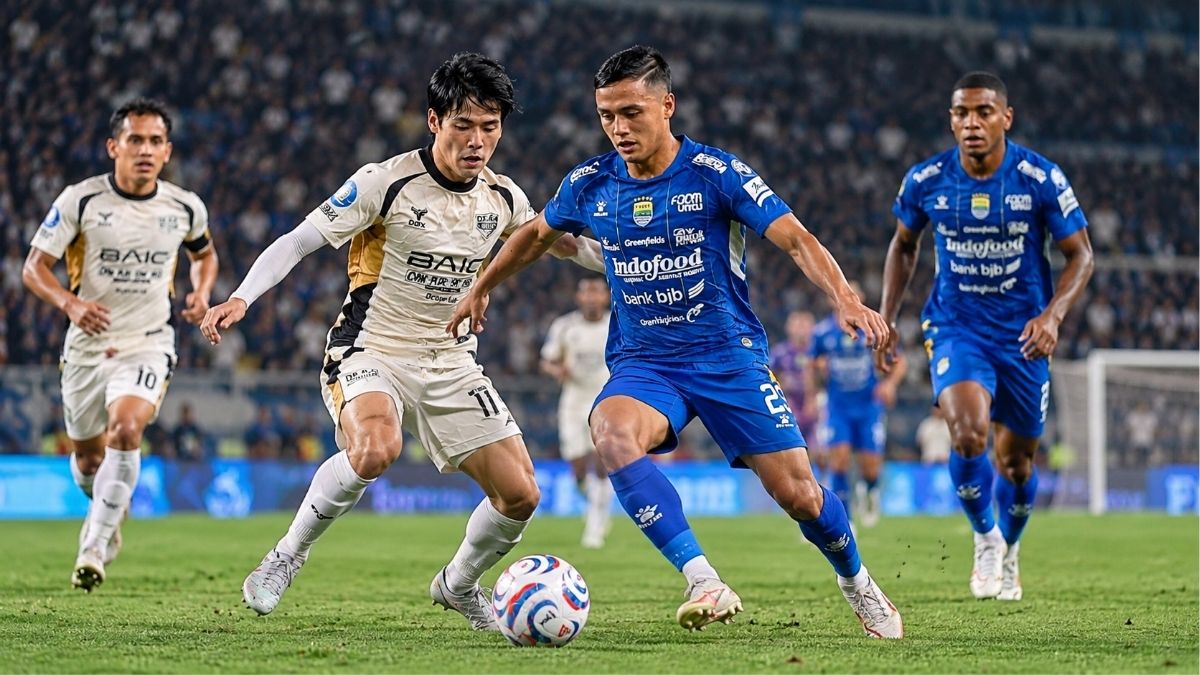 Persib Bandung dan Dewa United bermain imbang 2-2 berdasarkan laporan pertandingan.( Ilustrasi Warta Garut)