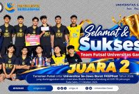 Tim futsal Universitas Garut meraih posisi kedua dalam FKEPFest 2026 yang berlangsung di GOR ITB Jatinangor pada 17 Oktober 2026.
